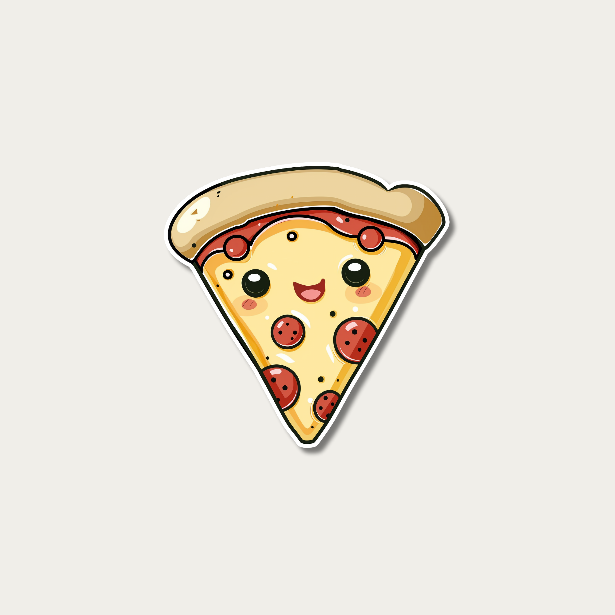 Kawaii Pizza Pal Vinyl Sticker