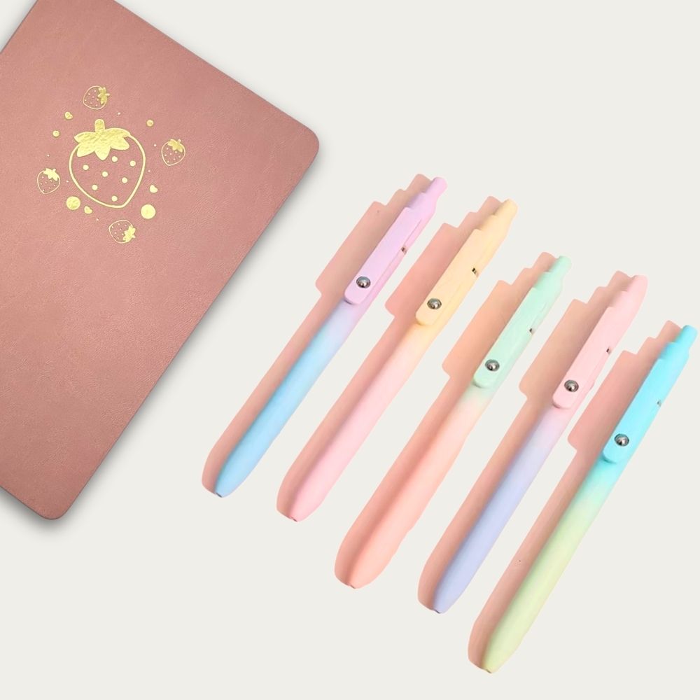 Pastel Soft Tone Gradient Gel Pens: 0.5mm Fine Point