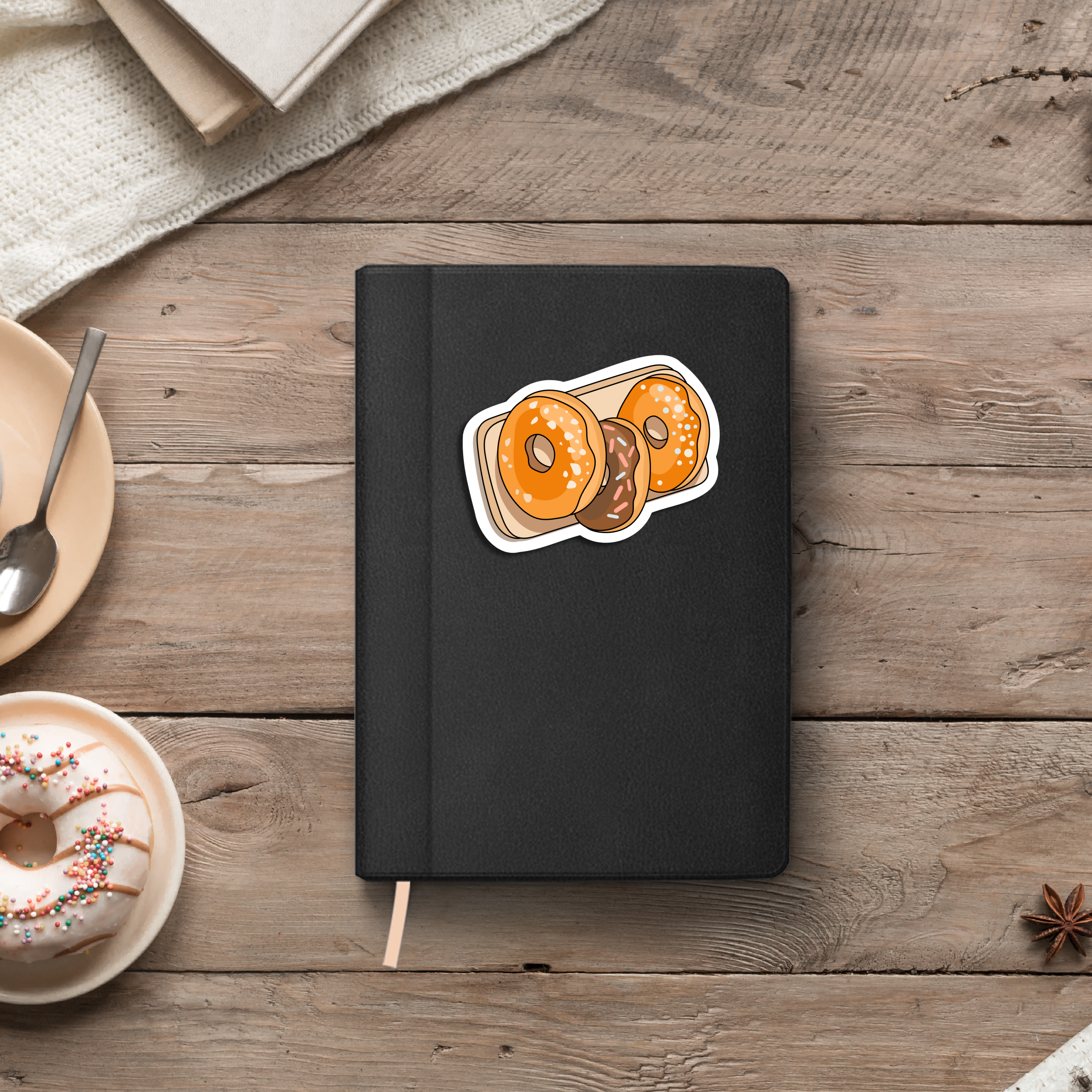 Donut Tray Vinyl Sticker