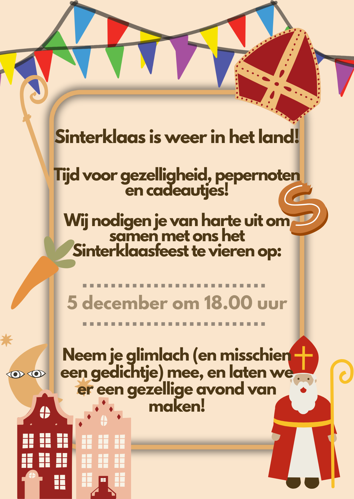 Sinterklaas Feest Uitnodiging