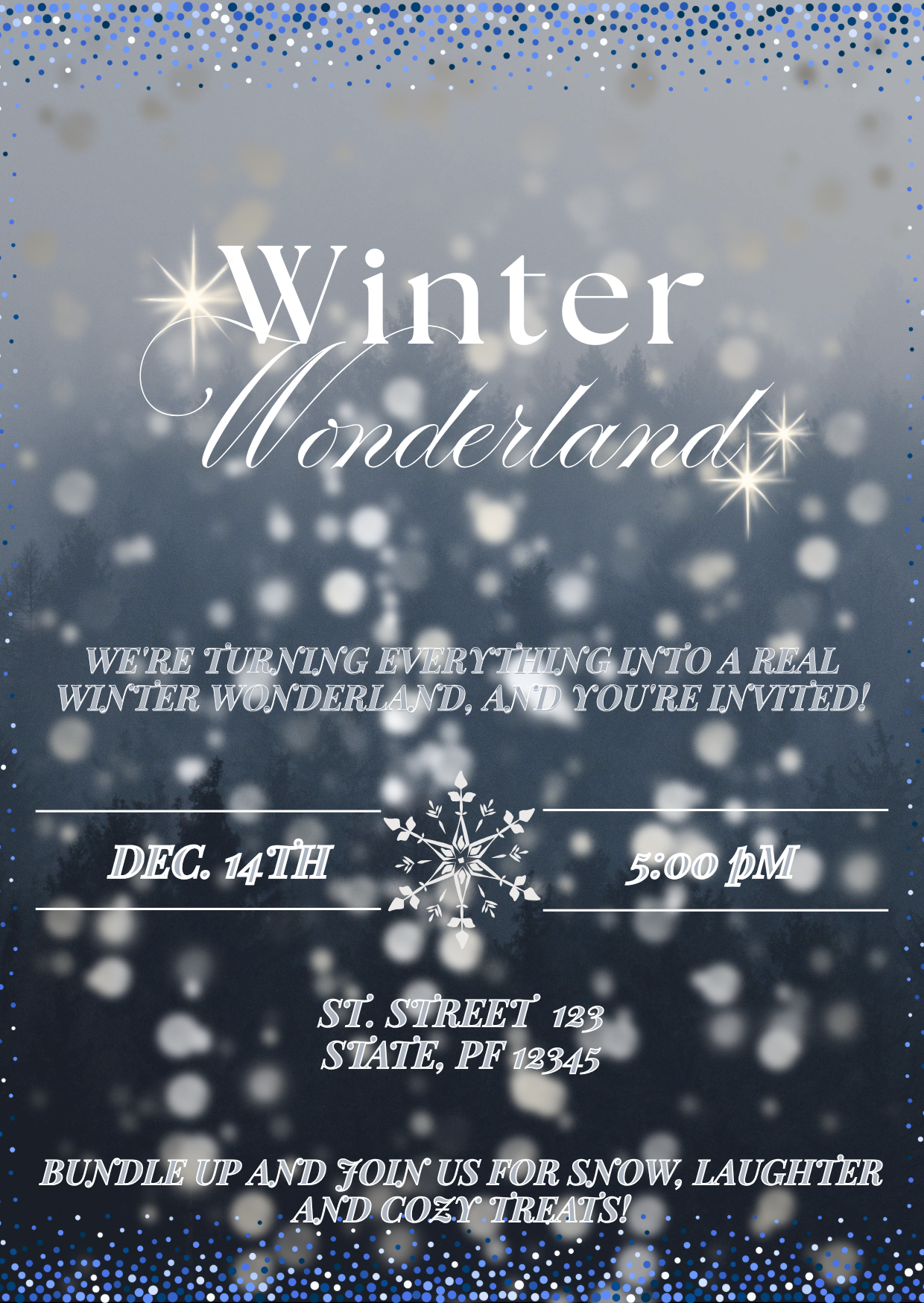 Holiday Party Invitation Card