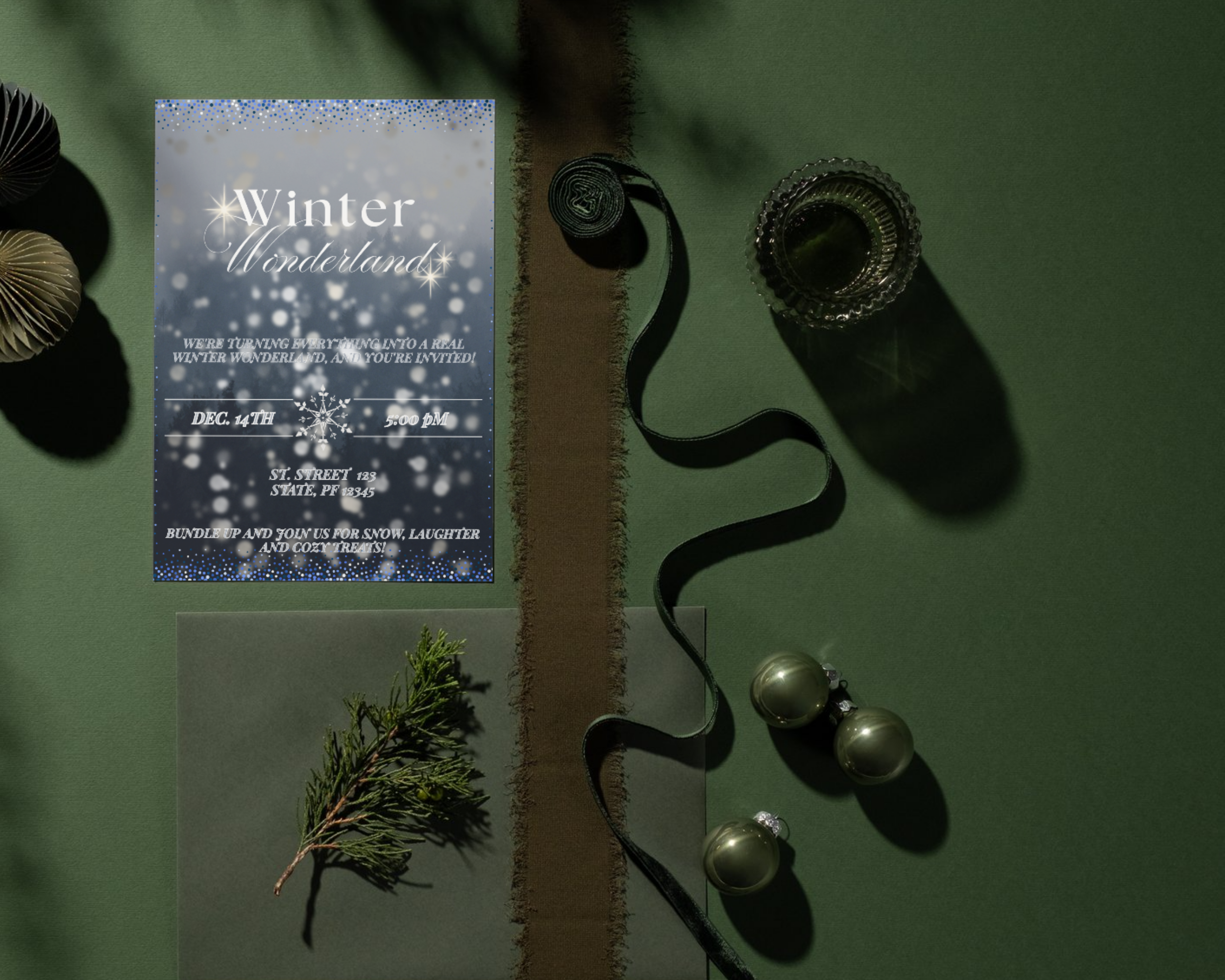 Holiday Party Invitation Card