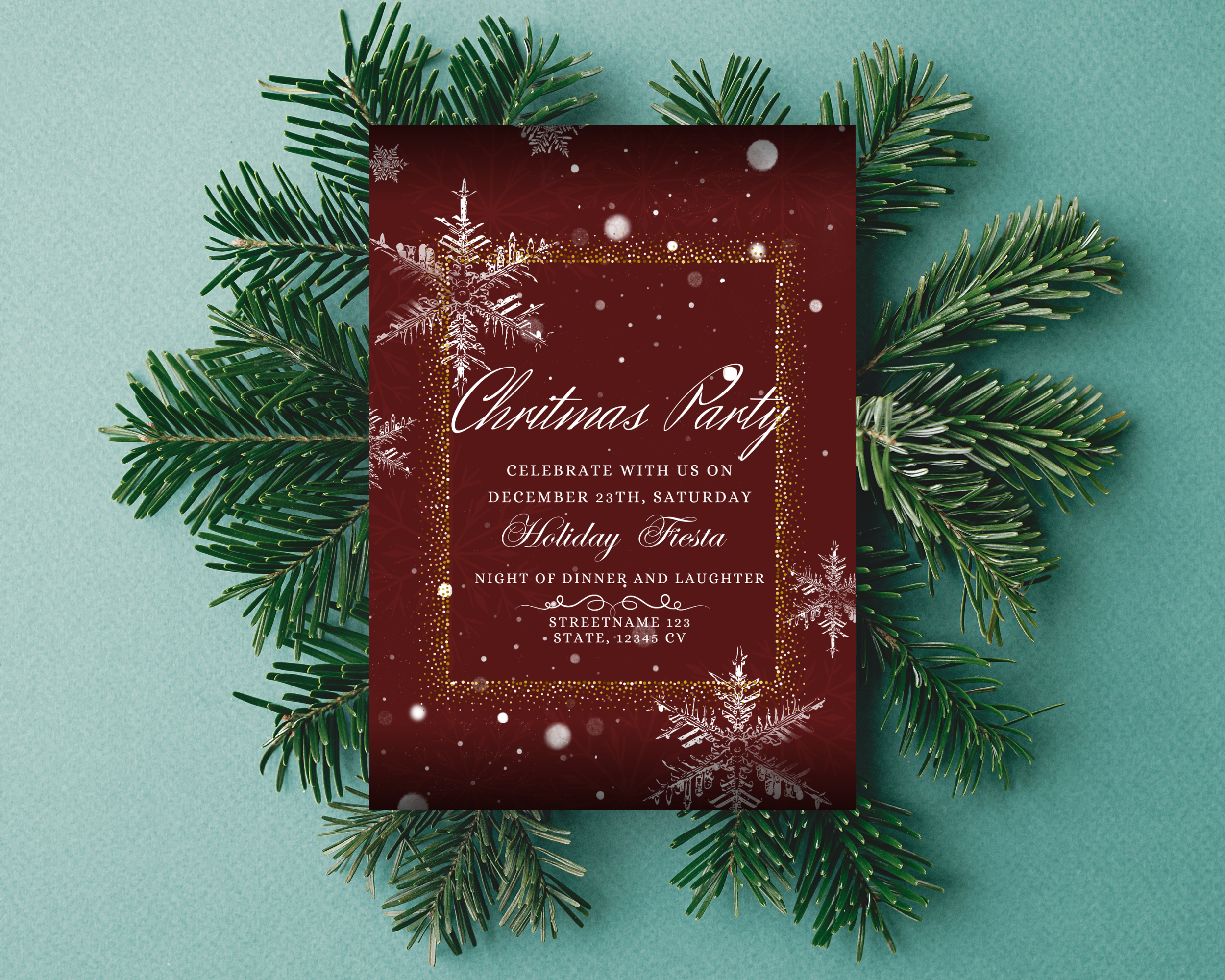Holiday Party Invitation Card