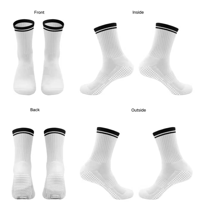 Classic Black x White | Crew Grip Socks