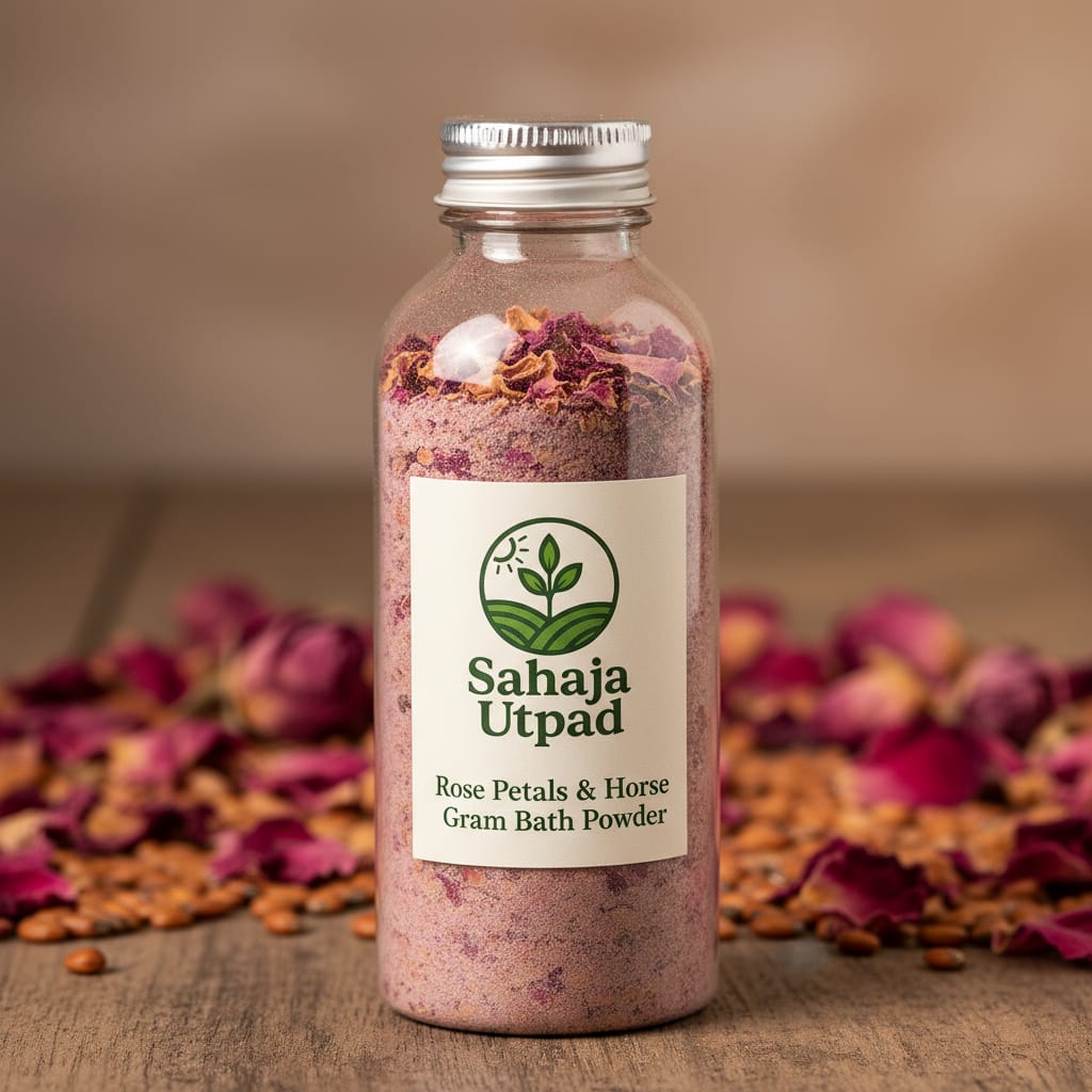 Natural Rose Petals Bath Powder