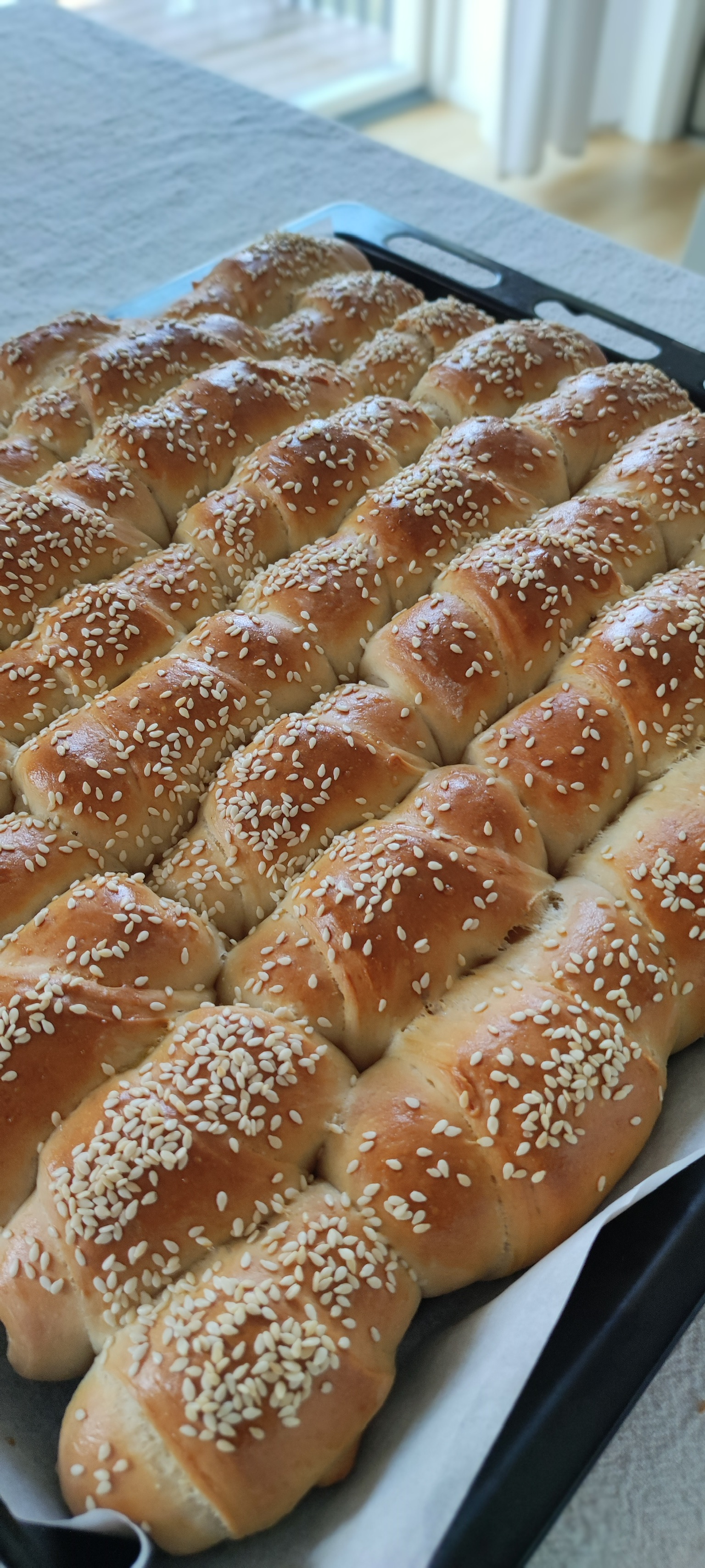 Homemade Sesame Bread Rolls