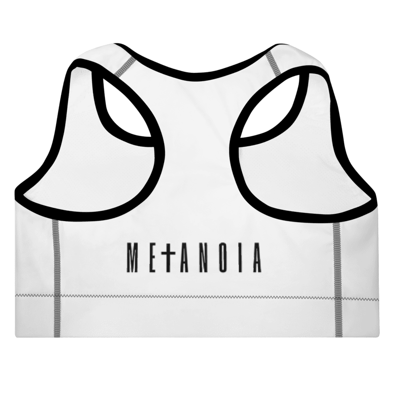 Metanoia PowerReact Training Bra – Medium Support (White)