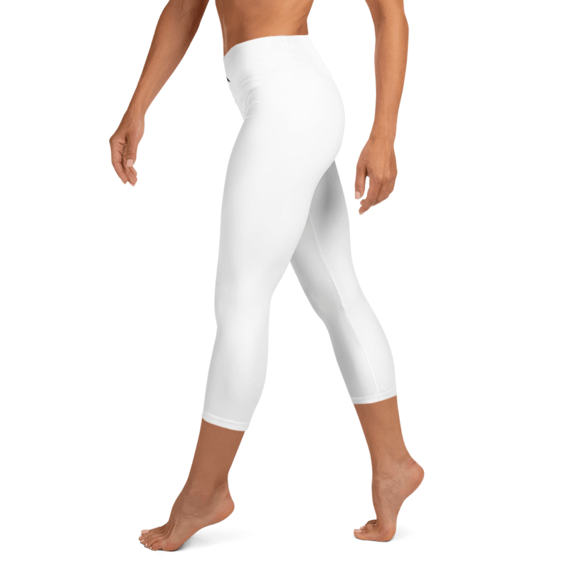 Metanoia Elevate High-Waist Capri Leggings – White