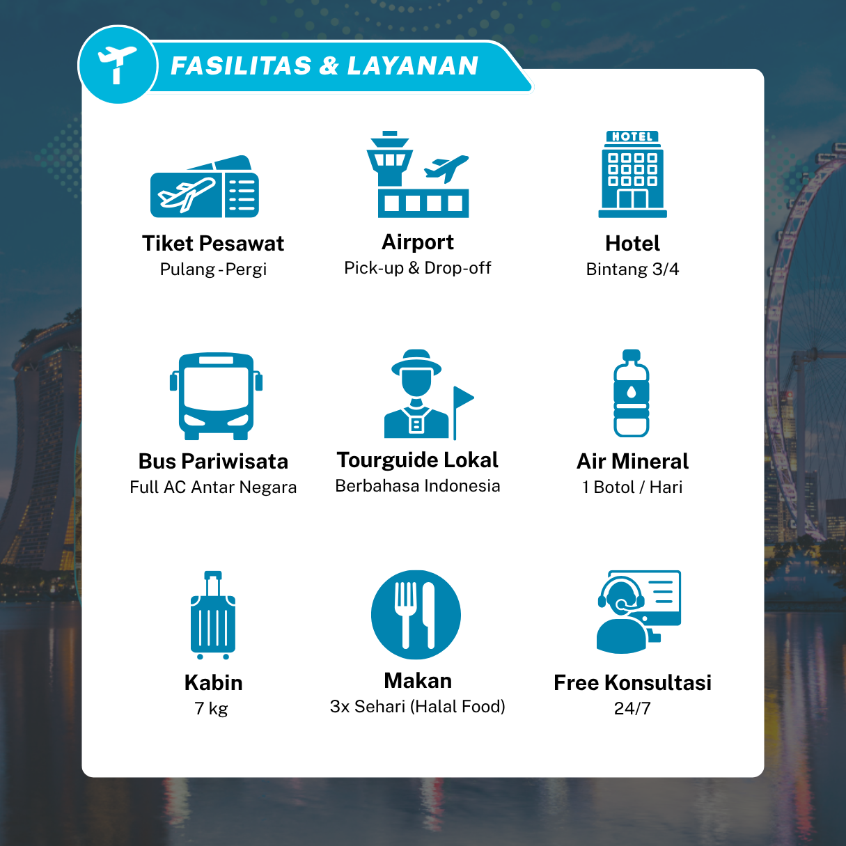 Paket Tour 3 Negara (Malaysia-Singapura-Thailand)