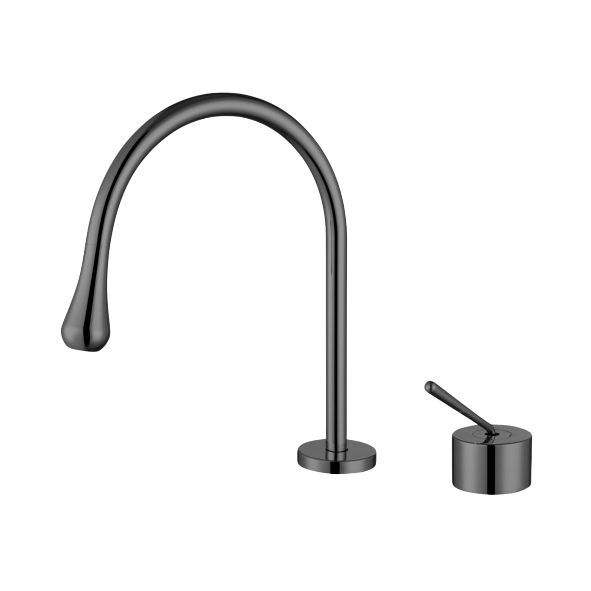 GRIFERÍA DE MESADA HAUSAR GOTA GUN METAL