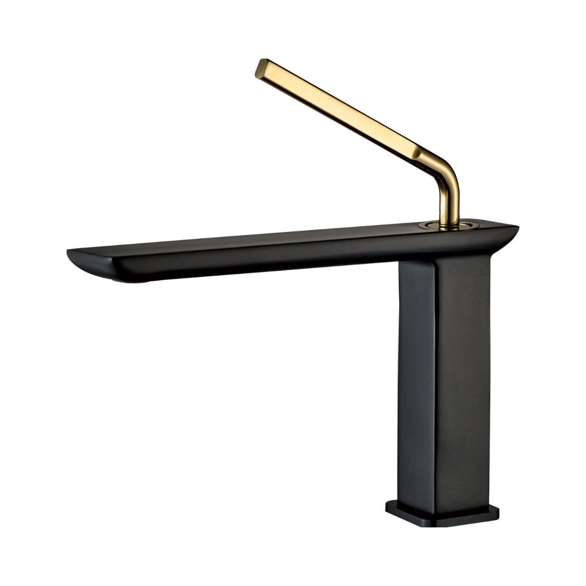 GRIFERÍA DE LAVATORIO CORTA KORA DE HAUSAR BRUSHED GOLD HANDLE