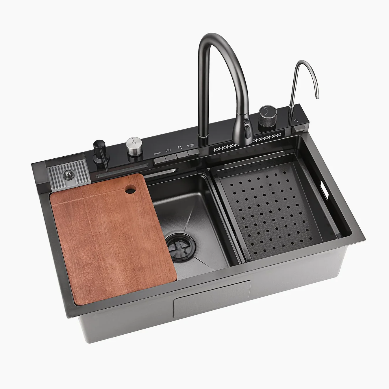 BACHA DE COCINA SMART HAUSAR HM-7545-B4-BHP