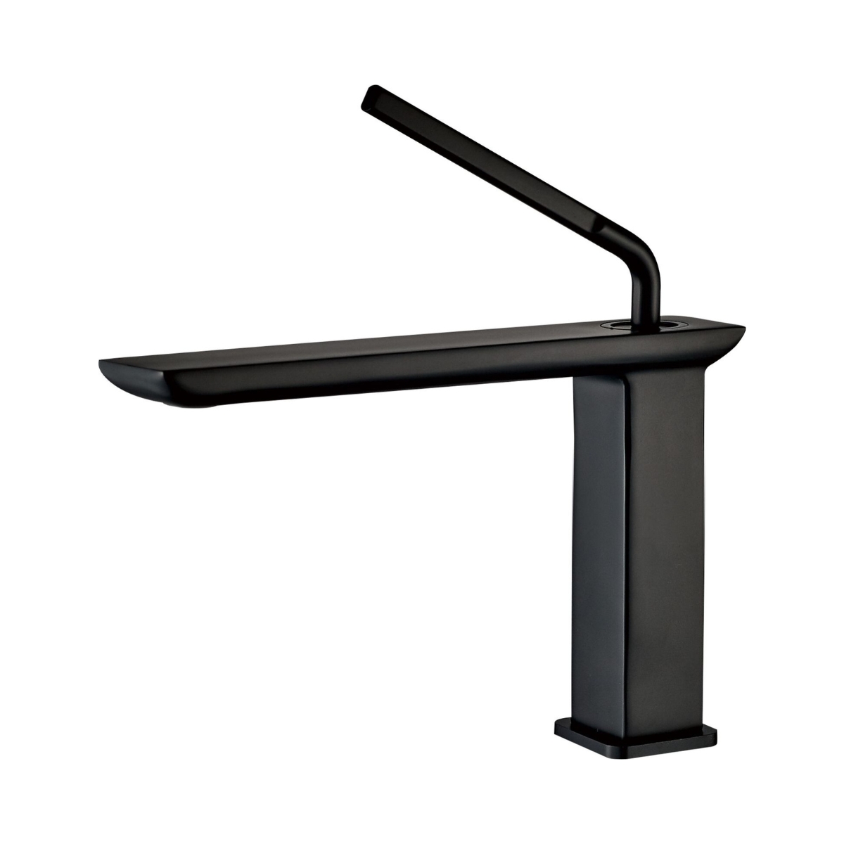 GRIFERÍA DE LAVATORIO CORTA HAUSAR KORA NEGRO MATE