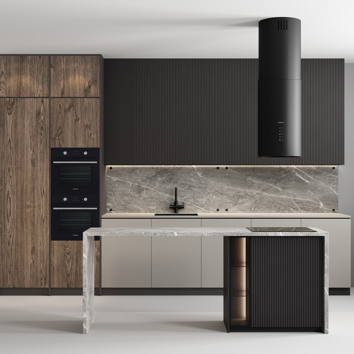 CAMPANA EXTRACTORA/PURIFICADORA HAUSAR CE-IS-E5 BLACK