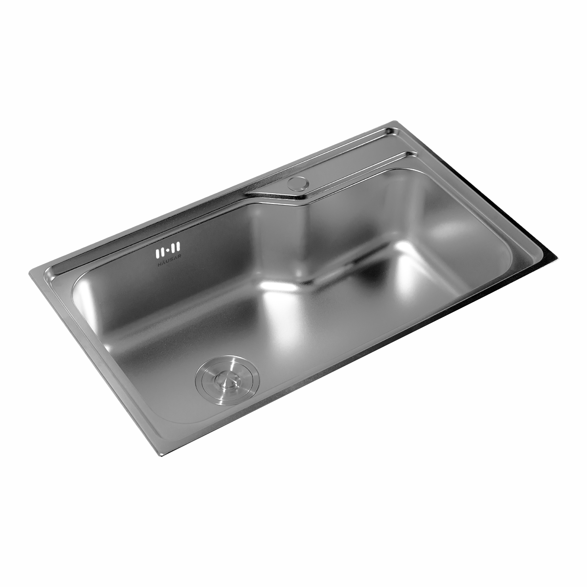 BACHA COCINA ACERO INOXIDABLE 304 ELECTROPLATE HAUSAR BIX-7545-EP