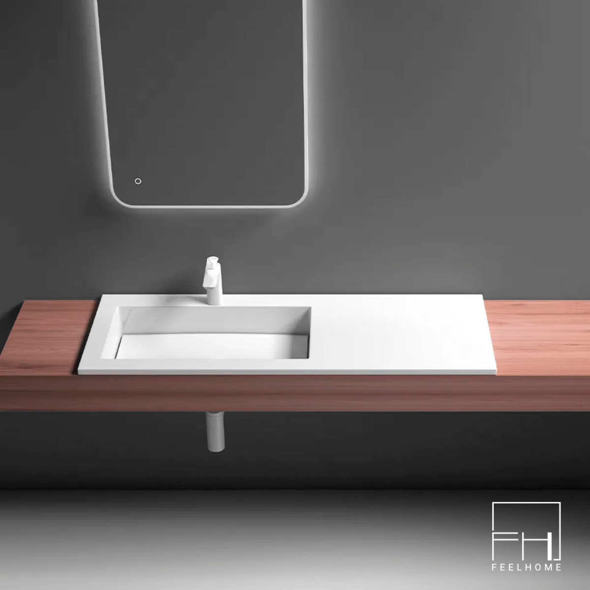 BACHA MINERAL CUARZO HAUSARCLSM 320-L MATTE WHITE