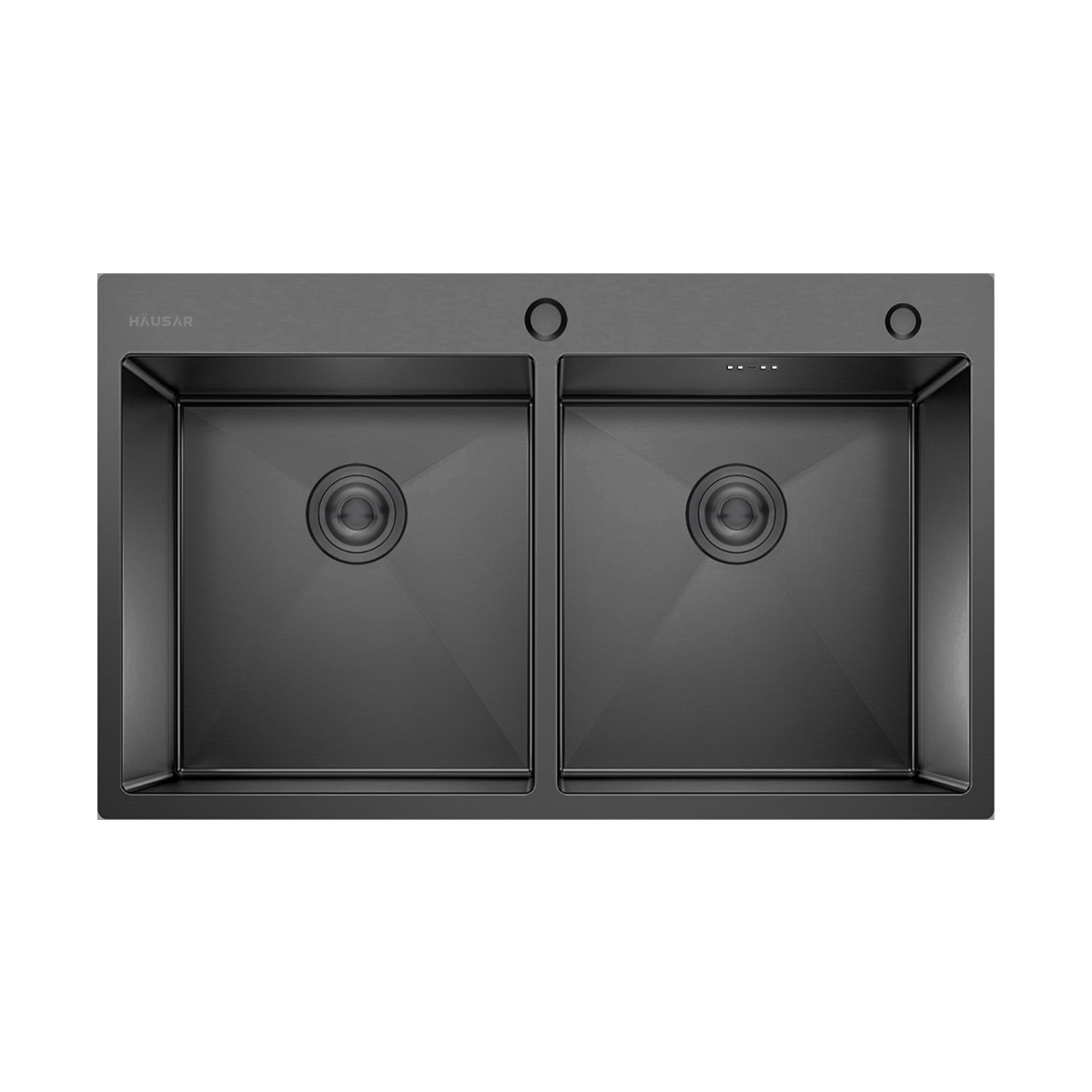 BACHA DE COCINA ACERO AISI304 HAUSARHM-D8250 BLACK-NANO