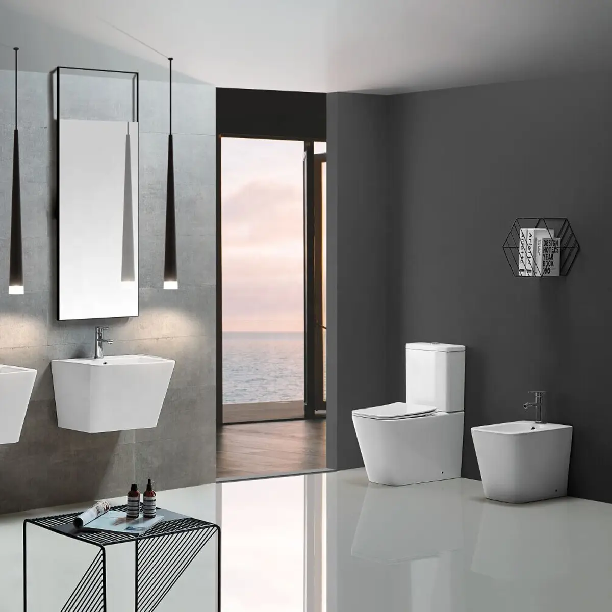 INODORO COMPLETO HAUSARNANTES GLOSS WHITE