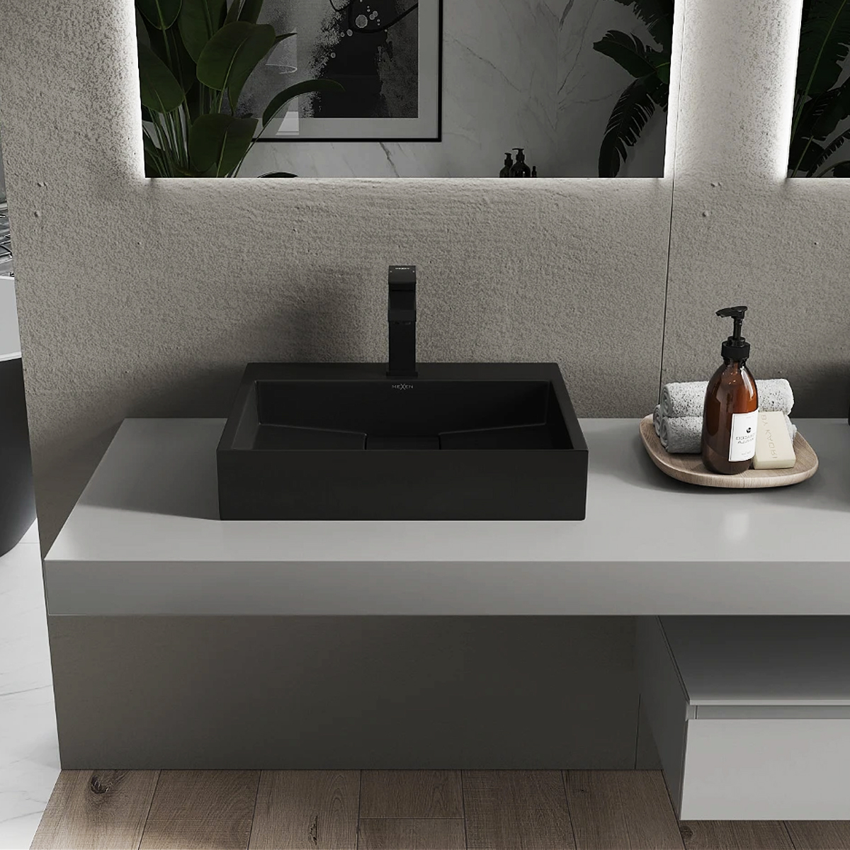 BACHA MINERAL CUARZO HAUSARCLSM 19-500 MATTE BLACK