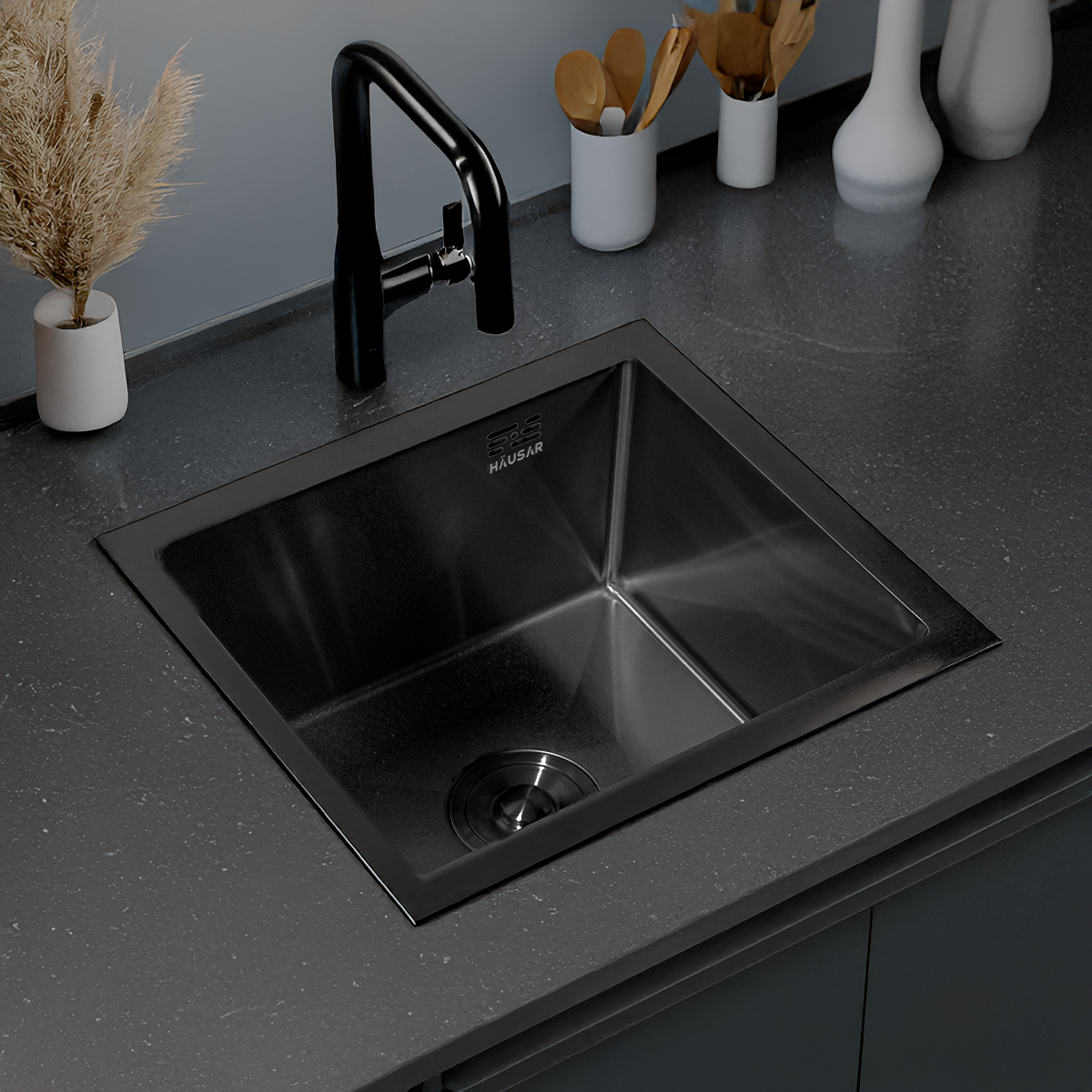 BACHA DE COCINA AISI 304 HAUSAR HM-4540-LBP