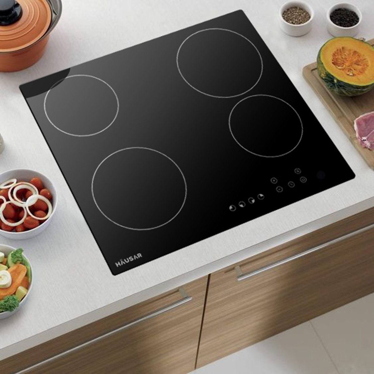 ANAFE ELÉCTRICO VITROCERÁMICO HAUSARAE-4HT