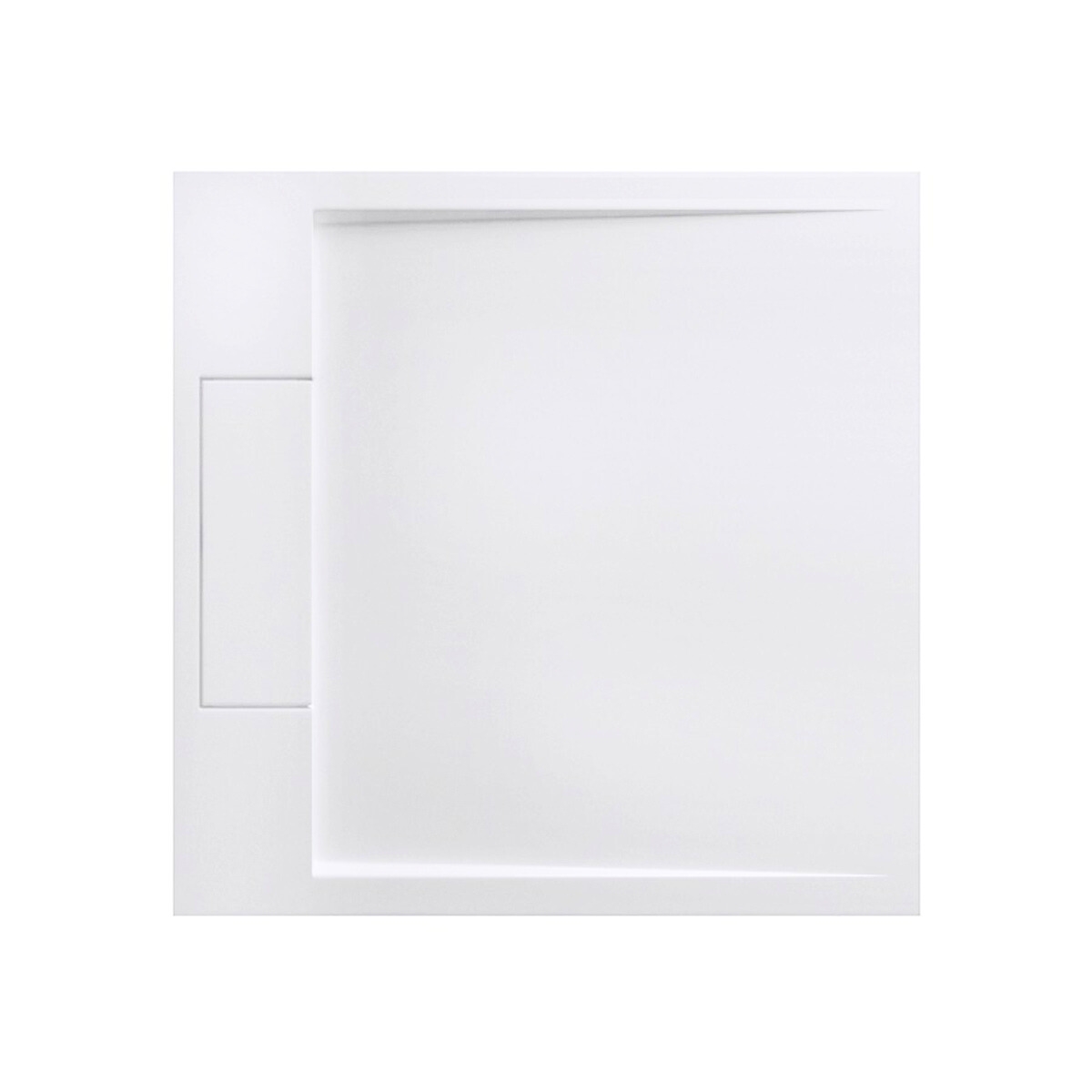 RECEPTACULO DUCHA MINERAL CUARZO HAUSARGMA 90×90 MATTE WHITE