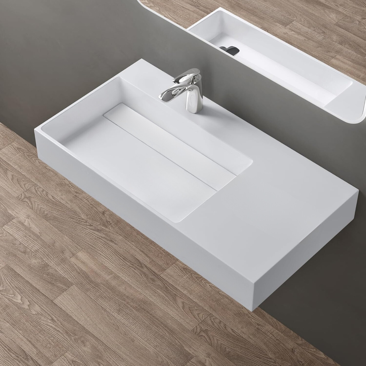 BACHA MINERAL CUARZO HAUSARCLSM 12-900 L MATTE WHITE