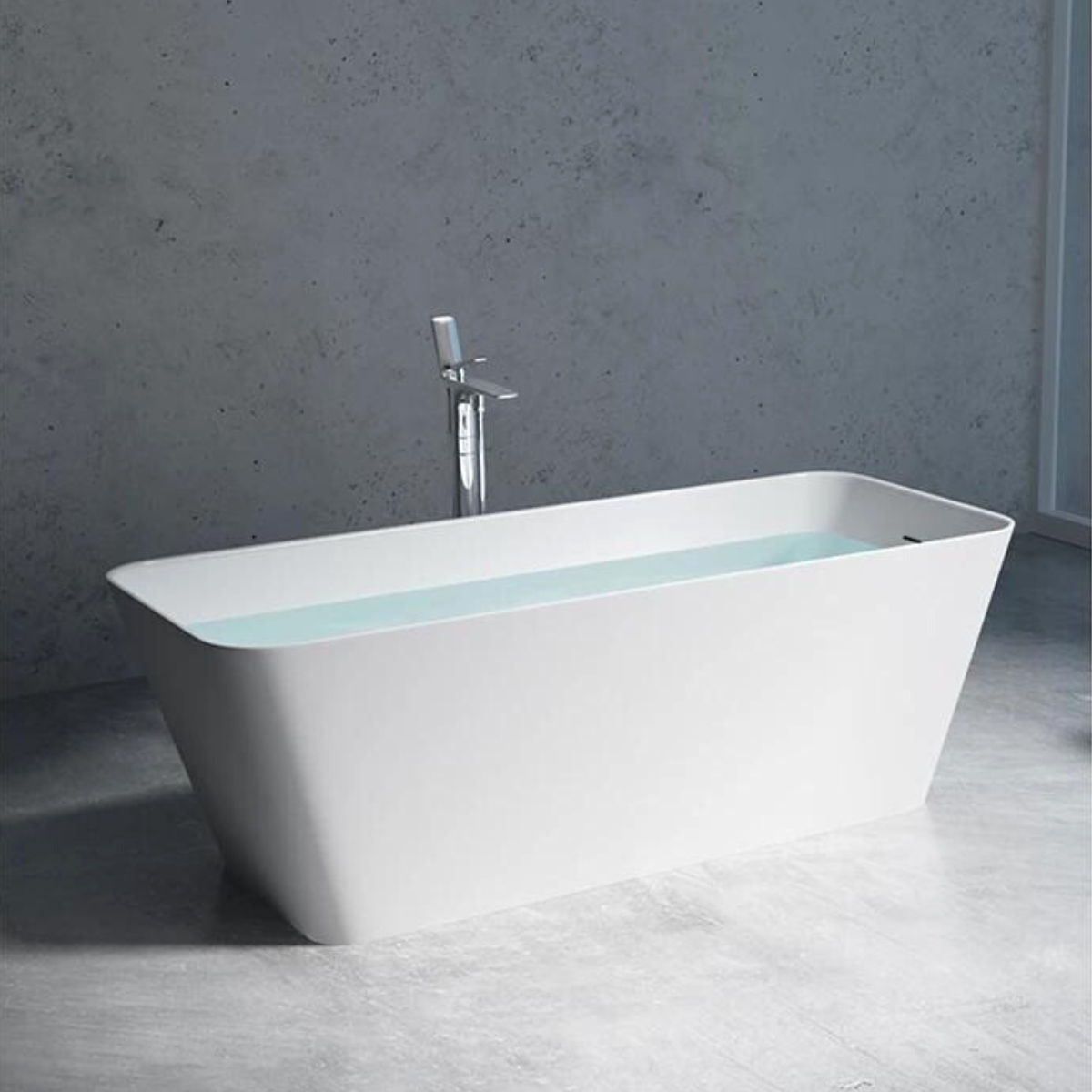 BAÑERA EXENTA MINERAL CUARZO HAUSARVICENZA 901 MATTE WHITE