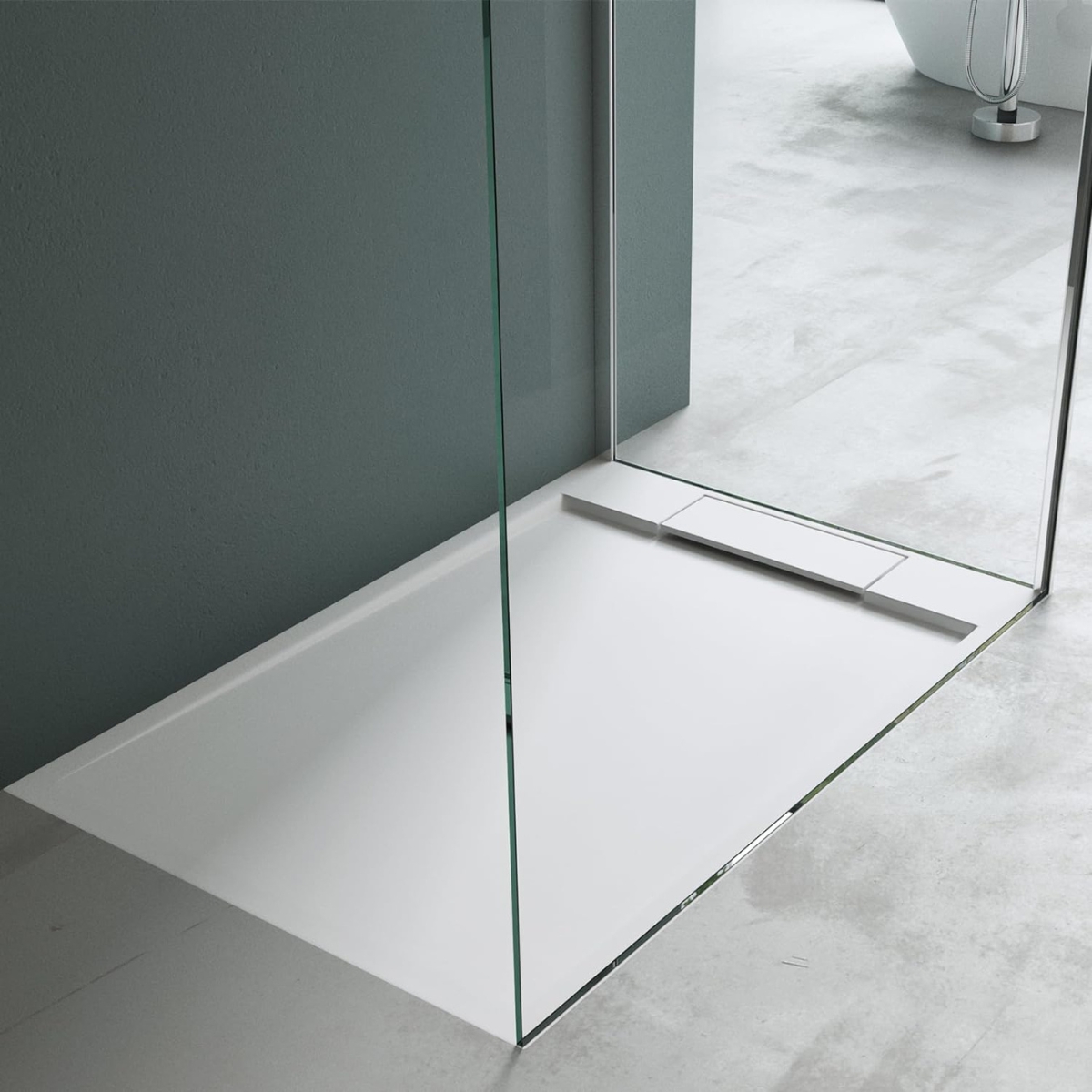 RECEPTACULO DUCHA MINERAL CUARZO HAUSARGMA 80×120 MATTE WHITE