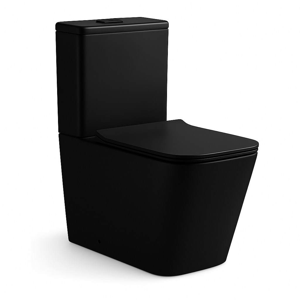 INODORO COMPLETO HAUSAR NANTES MATTE BLACK NEW TECH