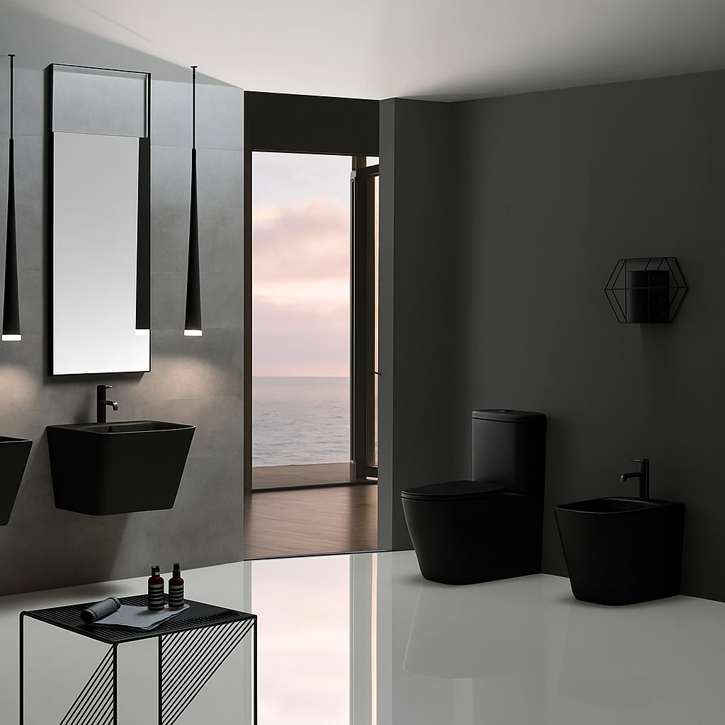 BIDET EUROPEO HAUSAR NANTES MATTE BLACK NEW TECH