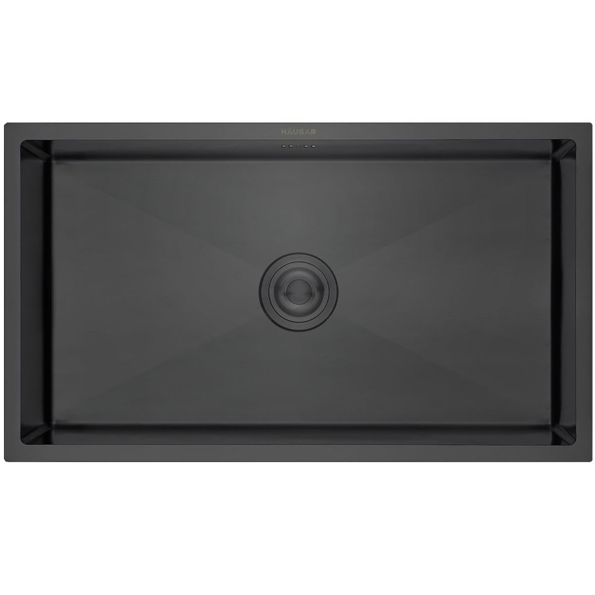 BACHA DE COCINA ACERO AISI304 HAUSARHM-7845-L BLACK-NANO