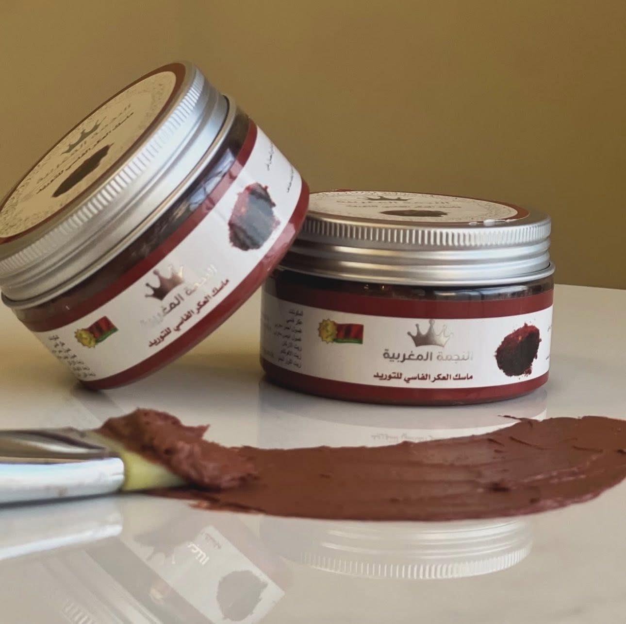 ماسك النضارة والتوريد بالعكر الفاسي