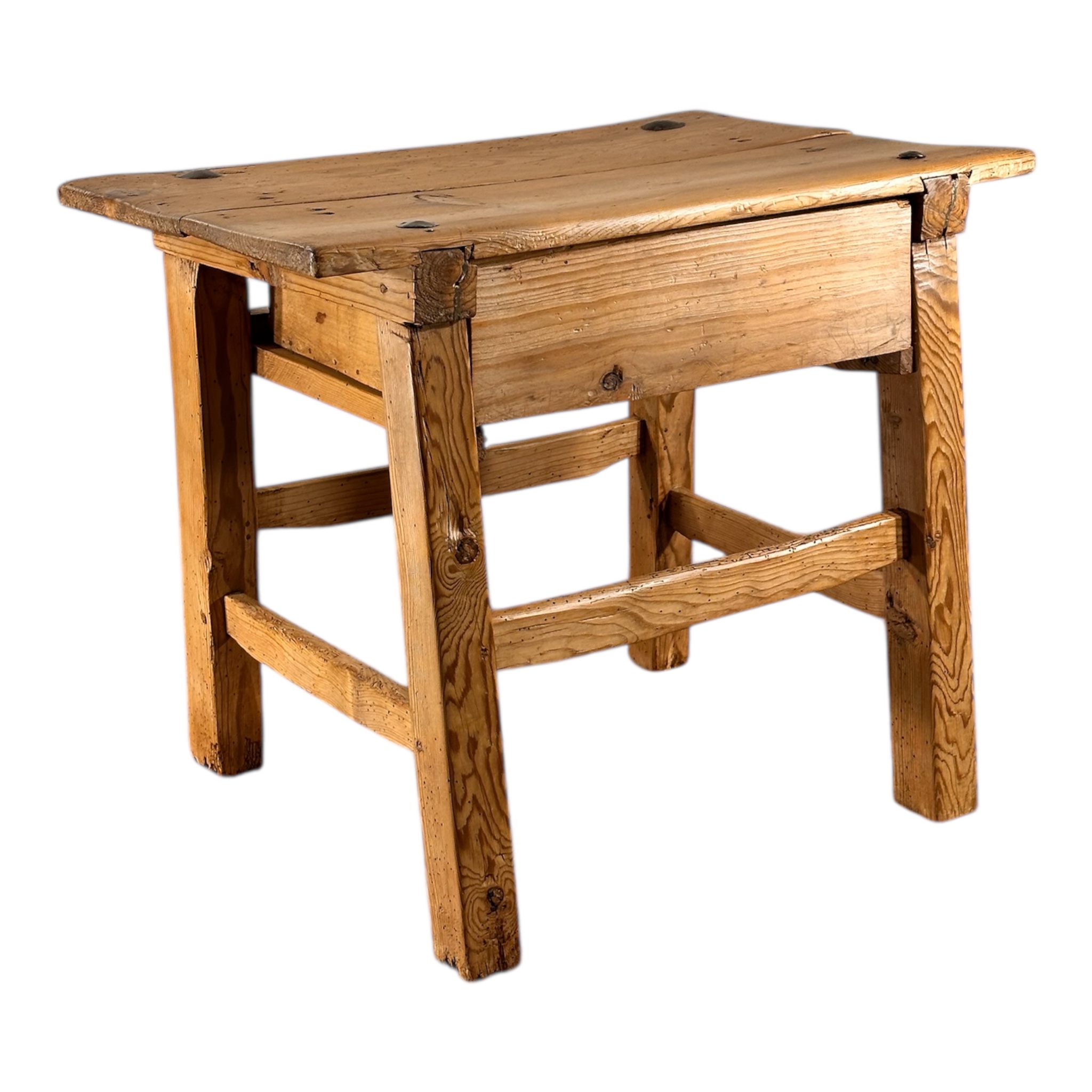 Mesa tocinera, madera de pino.