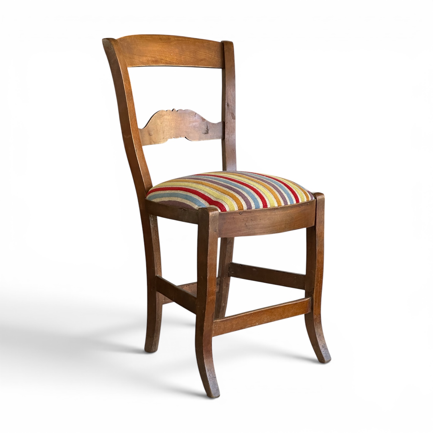 Silla antigua rayas multicolor