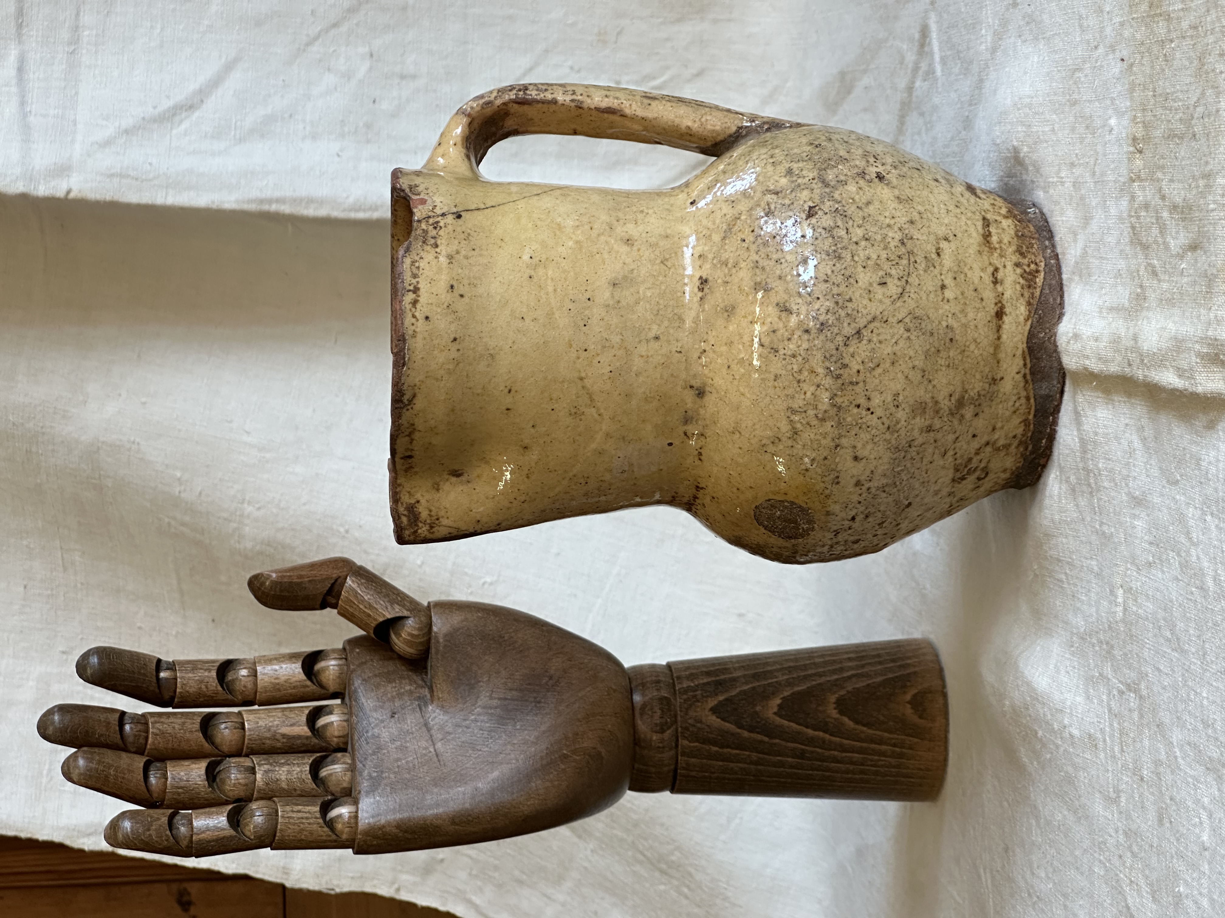 Jarra de cerámica de Peñafiel, s.XIX