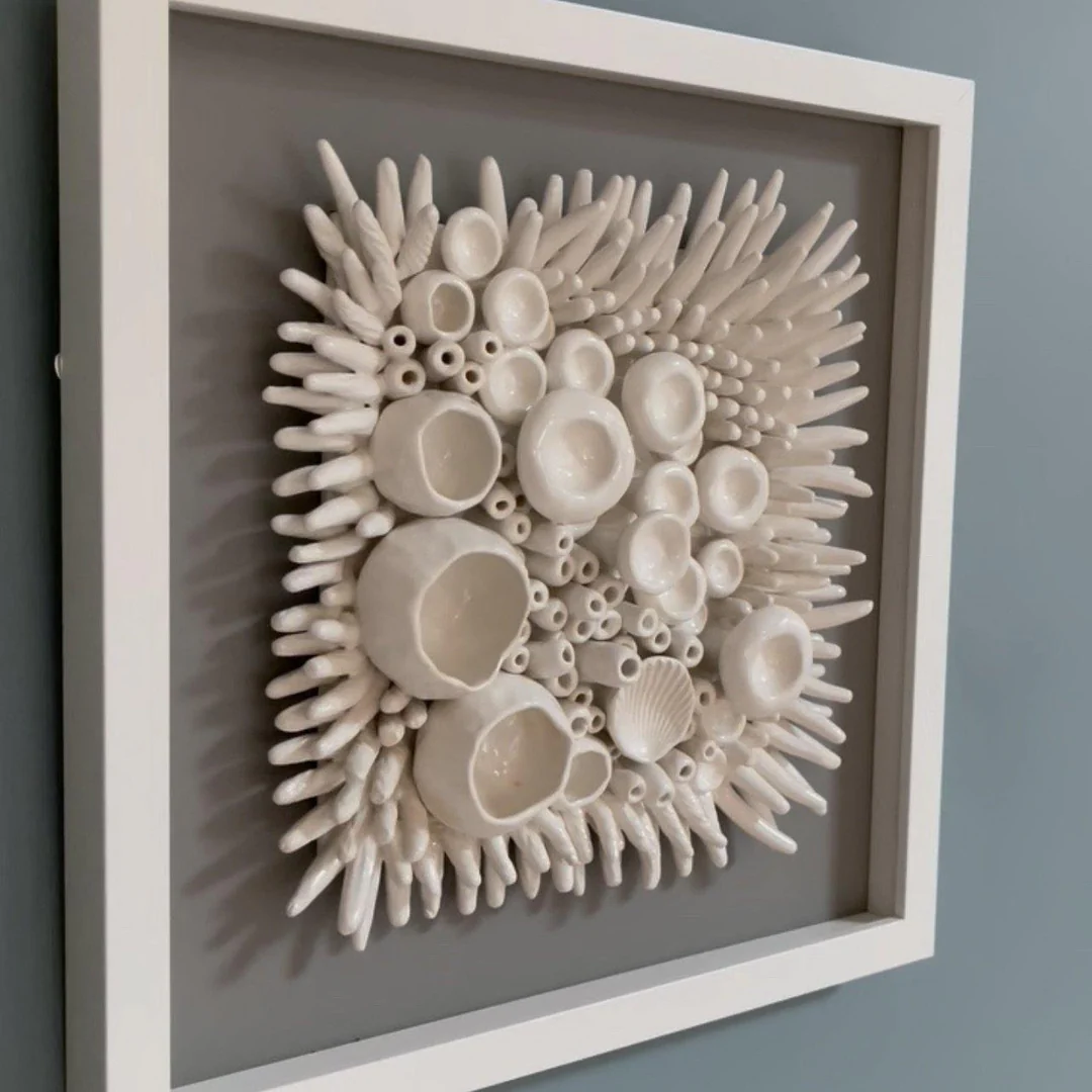 Ceramic Wall Art - Barnacle and Anemone Sea Texture
