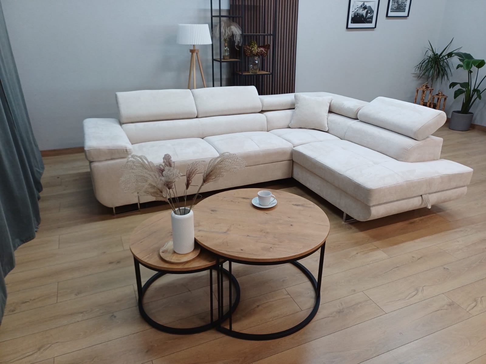 Canapé d'angle "Toulouse" convertible 275x205 cm