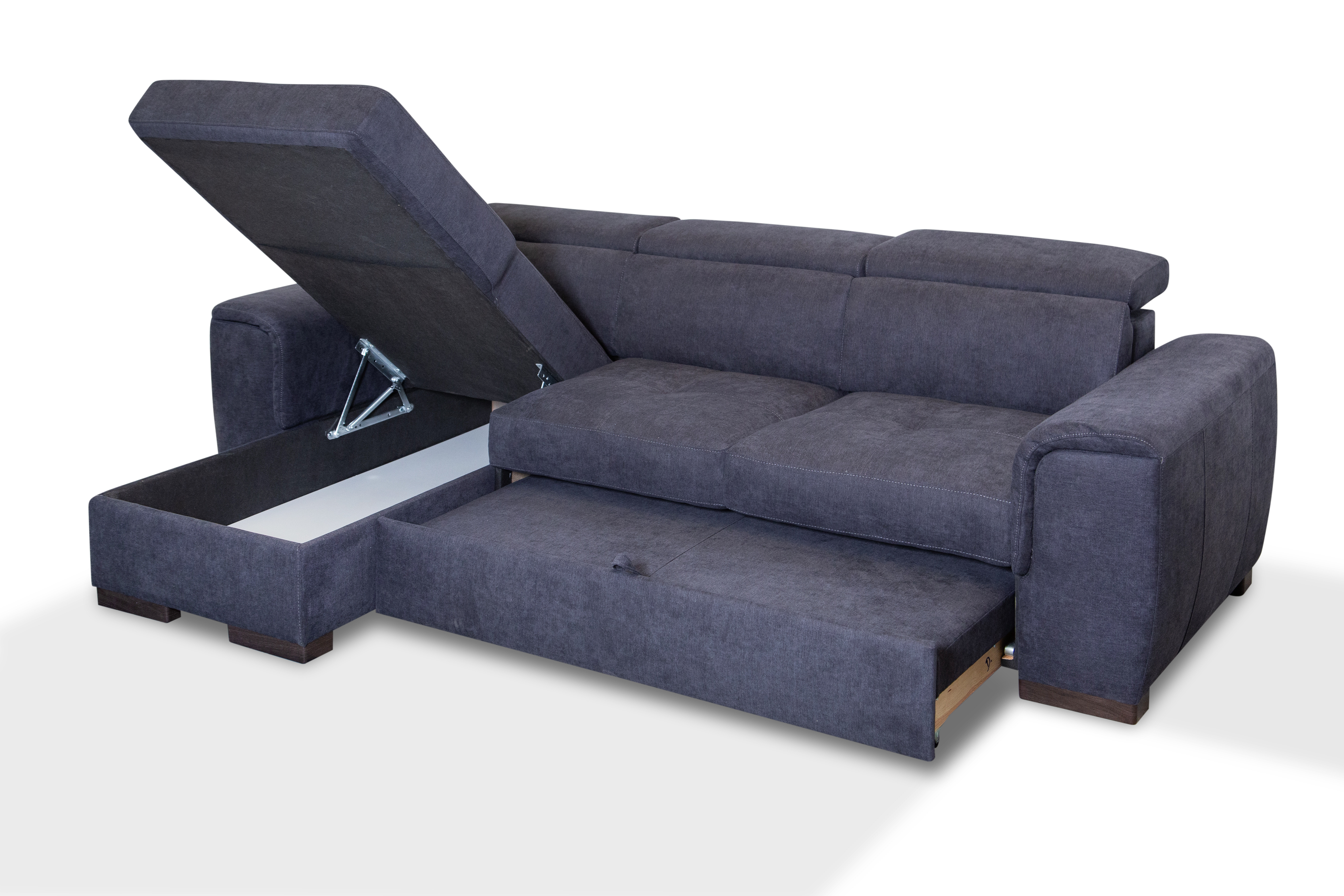 Canapé d'angle "Capri" convertible et réversible