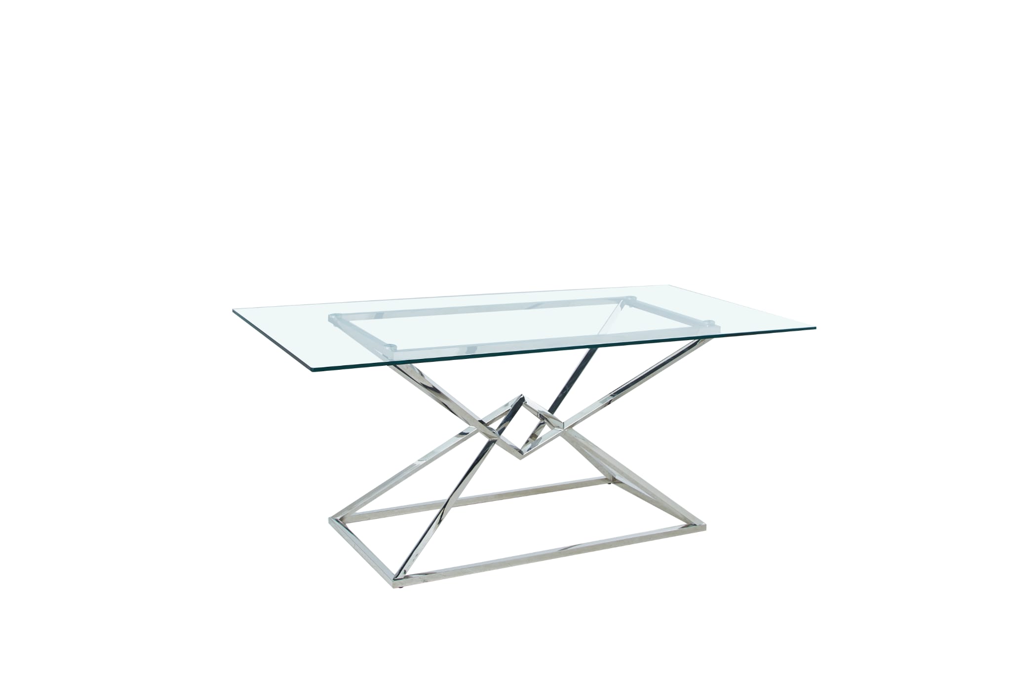 Table à manger "Pyramide Chrome"