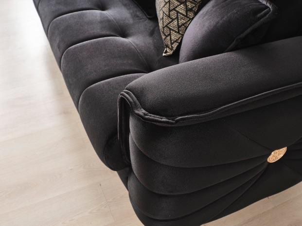 Salon "Radisson" 3+2+1 NOIR 