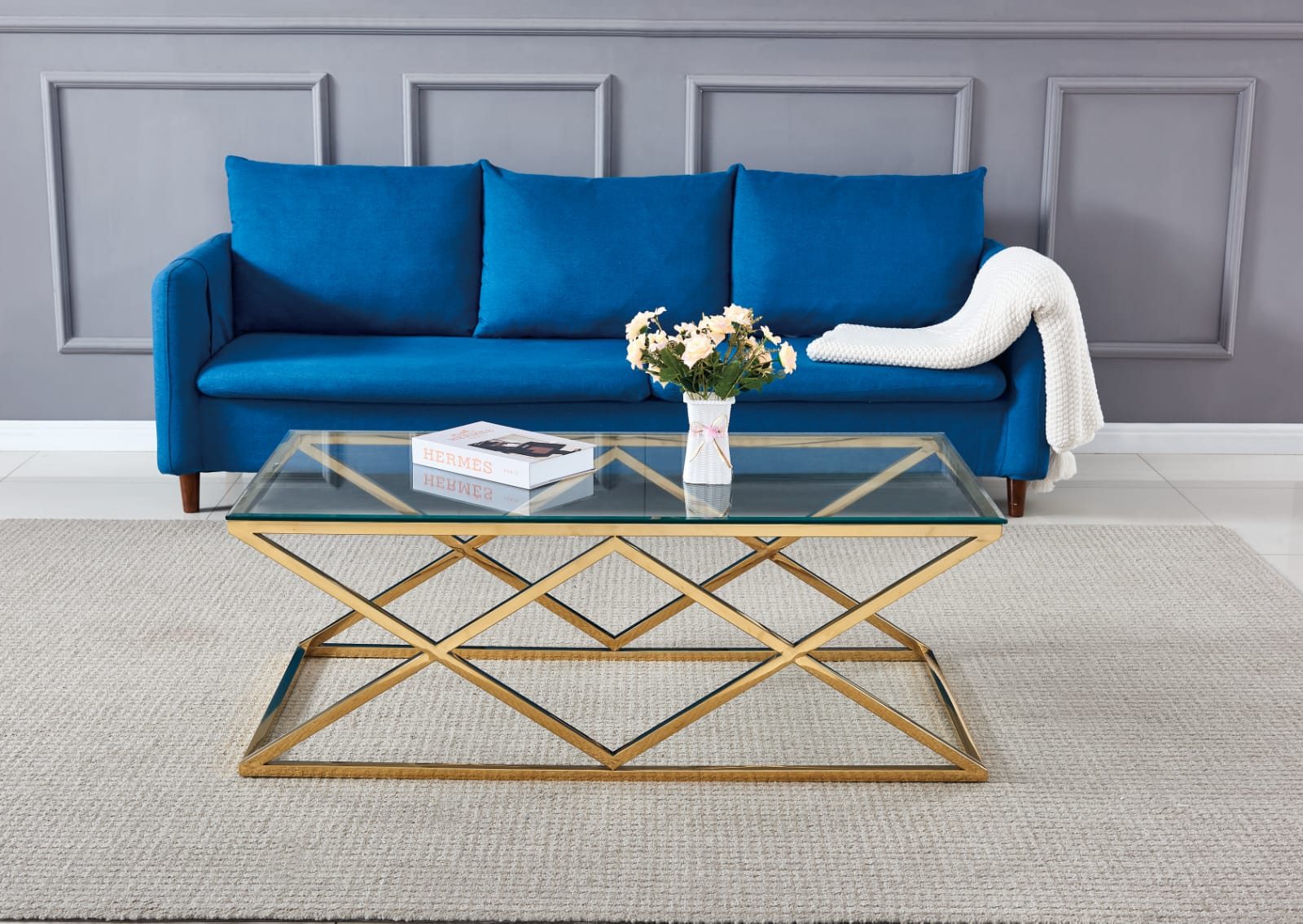 Table basse "TRIANGLE GOLD" 