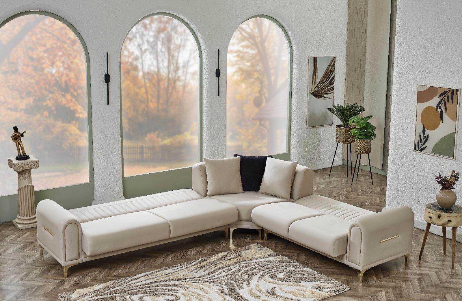 Salon Orion angle beige 