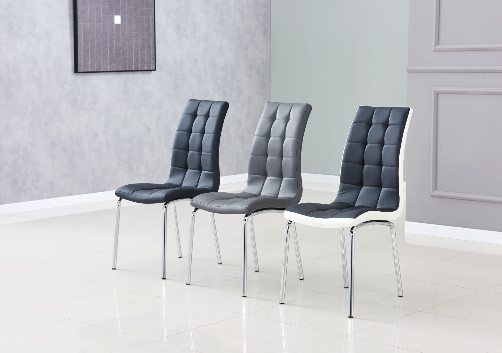 Chaise "Emma" similicuir