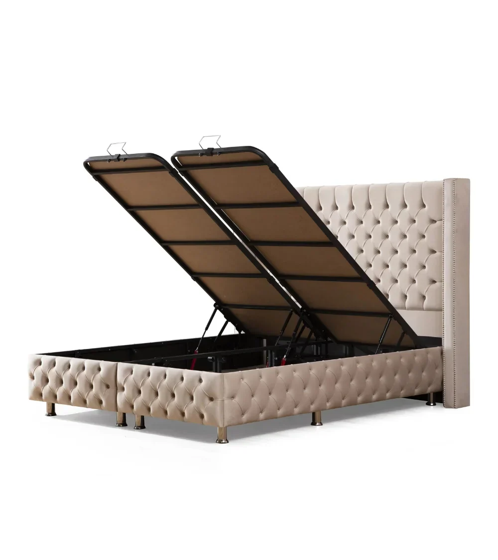 Lit coffre "Clouté" 