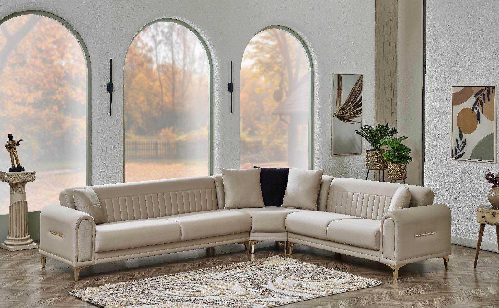 Salon Orion angle beige 