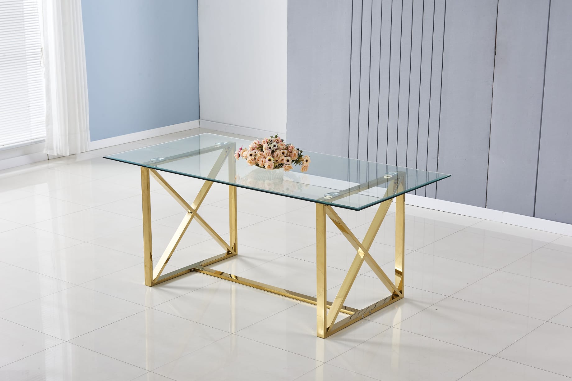 Table à manger "Kensy" Gold