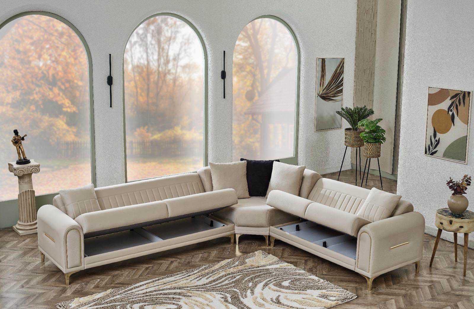 Salon Orion angle beige 