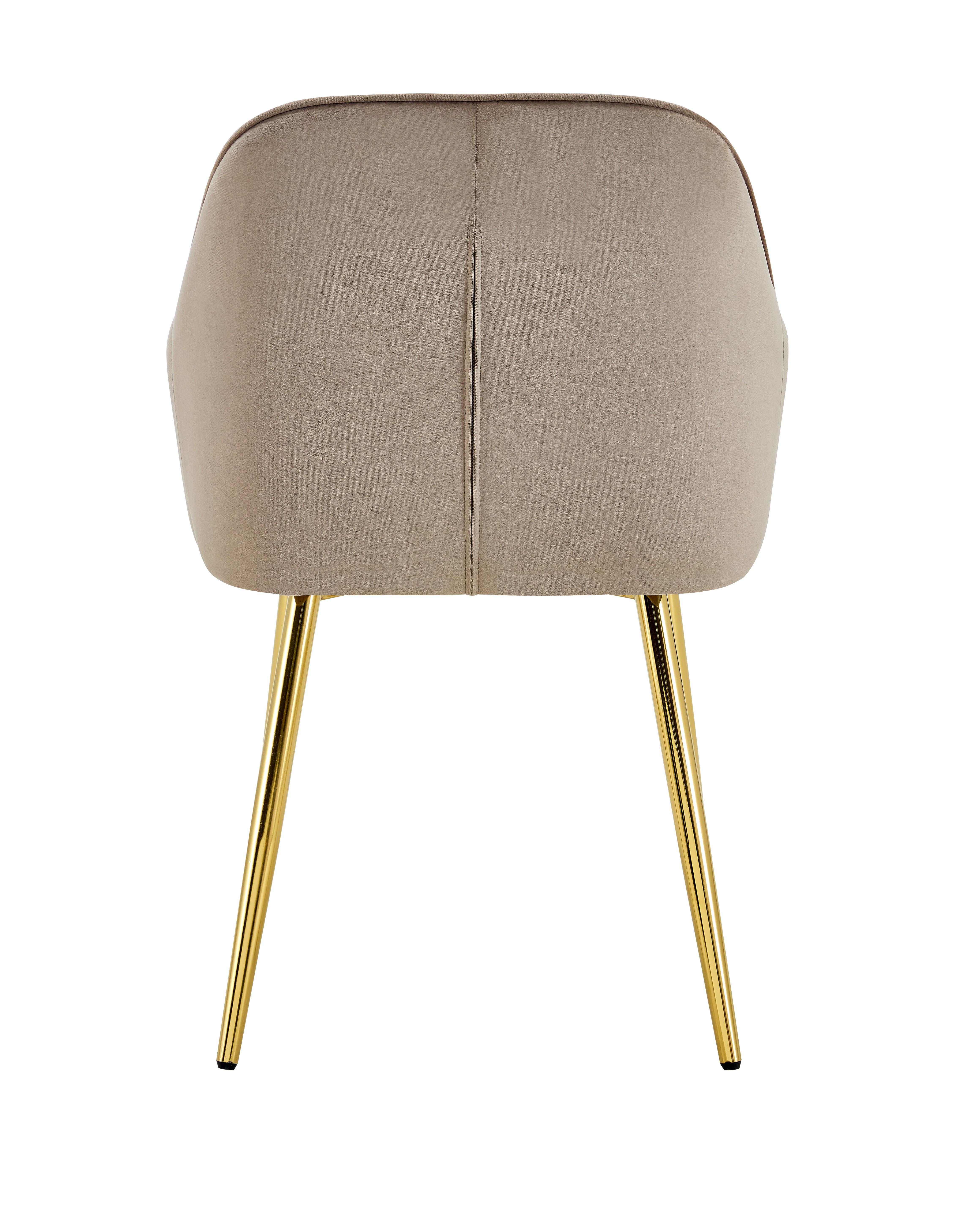 Chaise "Pams" pied gold en velours