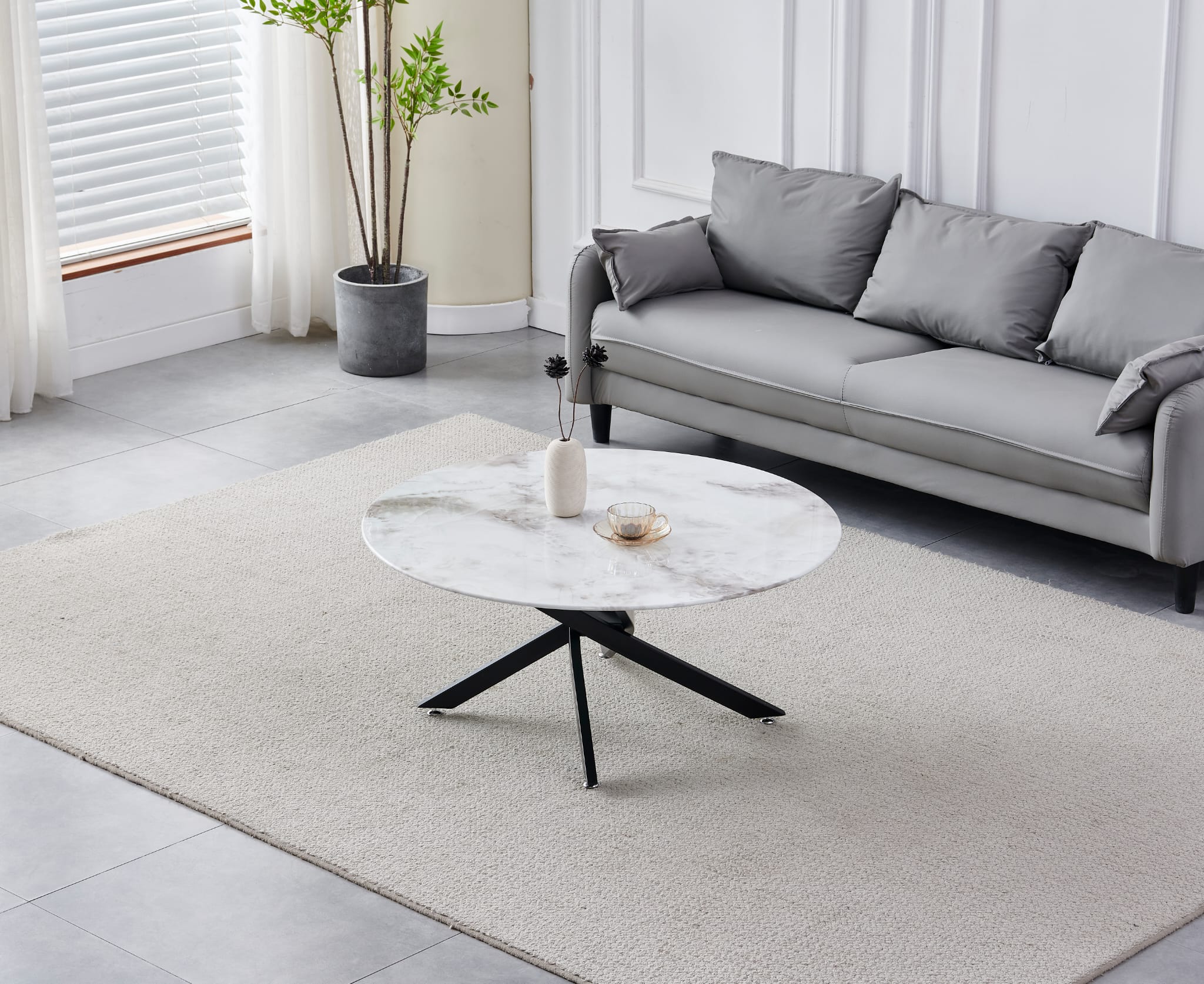 Table basse ronde "Olivia"